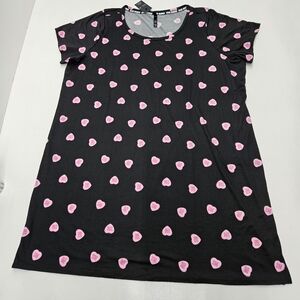 Steve Madden Black and Pink Pajama Dress
